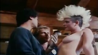 Bunch of wet pussies gets fucked by a bunch of hard cocks in retro style