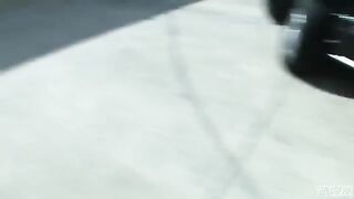 Blonde floozie Blair Summers getting banged on the parking lot