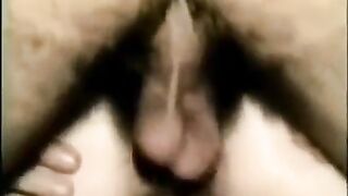 My friend stuck his cock deep into my ass hole
