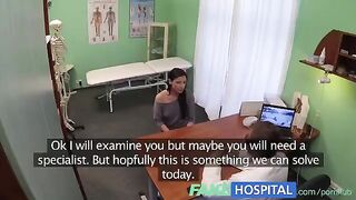 The cunning doctor checked the girl's body and stuck his cock in her pussy