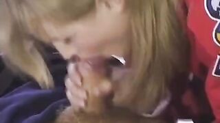 The fan gave the hockey player her ass to play with