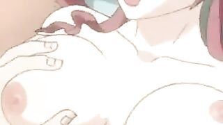 Hentai with the cleaning lady's daughter and the owner's son