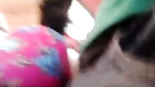 A man rubs his dick through a riser on a bus full of women