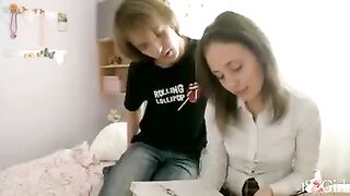 Entertainment at a friend's place after classes with an 18-year-old