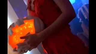 Halloween student party with a group sex session