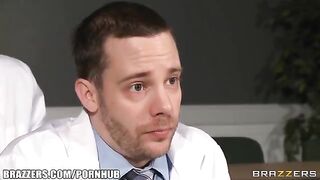 A girl came to the doctor's office to see her colleague