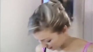 She was fucked by two guys while listening to their conversation