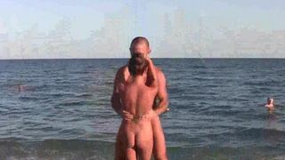 Acrobatic nudity on the beach is always worth watching