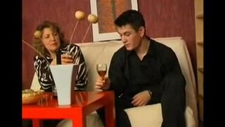 A mother got a little drunk and began to kiss her son