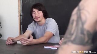 I tied up the attached girl and fucked her