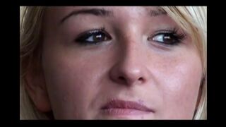 She got her asshole gapped and then sucked a cock covered in cum