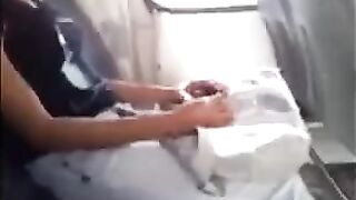 A man showed his impressive cock to a beautiful girl and jerked