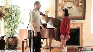 A teacher seduced a student and fucked her hard