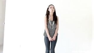 A beautiful virgin is having her first experience ever