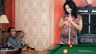 The guy made a cunnilingus on the beautiful girl’s shaved pussy, a passionate act that aligns with the intense, romantic encounters often captured by married couples who enjoy exploring BDSM and face sitting in their videos