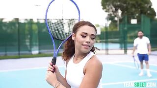 Girl practiced sports and got fucked after that by her boyfriend