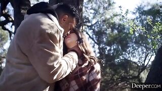 Two girls in threesome anal sex with a hot guy