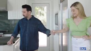 Daddy fucks the sorority slut in an intimate scene