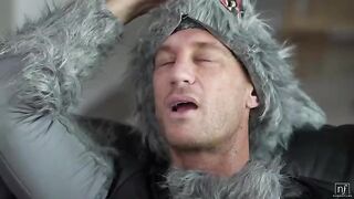 She was fucked by two guys in stockings and panties
