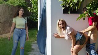 A man betrayed his wife and fucked a girl in the shed