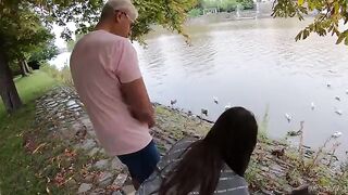 Feeding duck, getting fucked by beaver in the hottest way ever