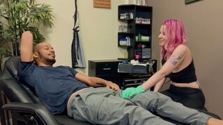 Fun with a tattooed girl with a nice ass