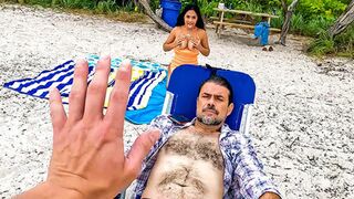 Labor Day was boring, but sex with Latina on the beach turned it great
