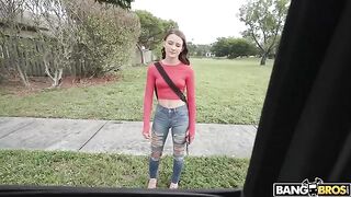 The girl is ready to do anything for the sake of money