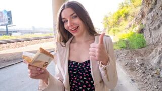 Fucked a shy girl in the street for money