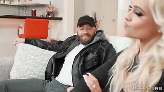 A wife can be naughty and get fucked on the couch for money