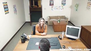 The man fucked his secretary on the table in the office