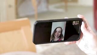 A girl has sex with her girlfriend on the bed in the bedroom