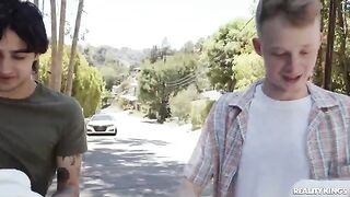 The Lil Humper Gang has sex with a sexy blonde MILF