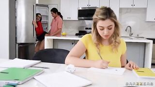 Tutor Tips & Big Natural Tits - an unforgettable threesome experience