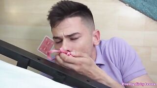 Horny college girls wipe their dirty panties after having sex adventures