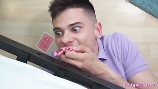 Horny college girls wipe their dirty panties after having sex adventures