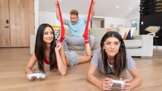 I encouraged my gamer BF by fucking in his room with roomies