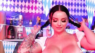 Beautiful girls have fun at the Beer and Pussy Festival