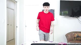 Auntie got so excited she started to rub her lecherous cunt with her hands