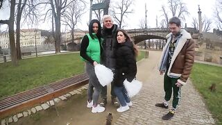 A pick-up guy got lucky with two girls and fucked them both
