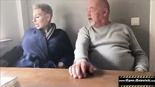 My buddy's wife is a slut - German MILF with big tits gets fucked hard