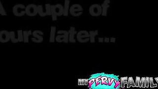 I got caught jerking off and my stepsis console me with sex