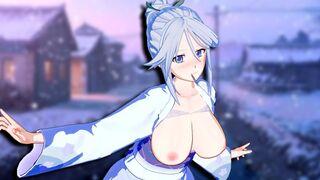 Hentai anime with Shirayuki Tomoe in 3D quality - PornL