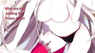 A saint cannot escape his fate with a sinner, in a thrilling hentai scene