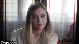 Amber Moore gets fucked by a man in uniform deepthroat