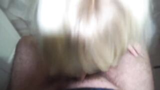 A red-haired Russian beauty gave a blowjob to her famous stepdad in this exclusive video
