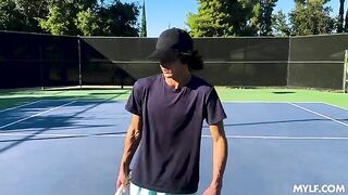 The boy was seduced by a girl and fucked her real good