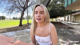 The blonde will do anything to satisfy her boyfriend
