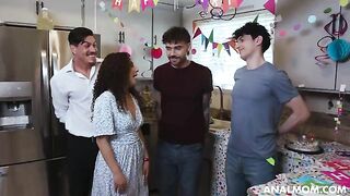 The mom threw an anal party for her friend’s son