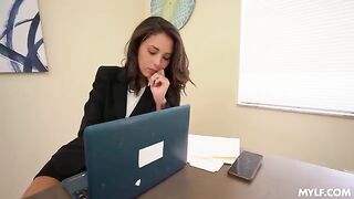 The man fucked a woman in doggy style and finished inside